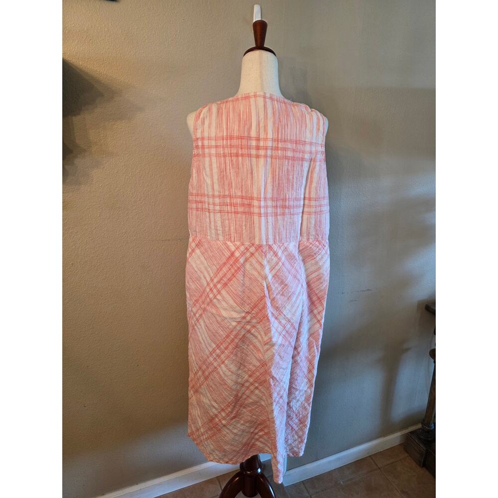 J. Jill Love Linen Women's Maxi Dress SZ XL Sleeveless Summer Luxury Minimalist - Picture 2 of 10
